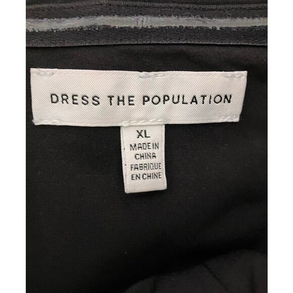 Dress the Population Andy Silver Sequin Strapless Jumpsuit Size XL Glam Party - Picture 8 of 8